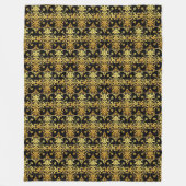 Elegant Floral Luxury Trendy Collectie Fleece Deken (Voorkant)