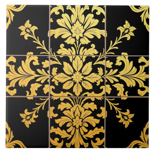 Elegant Floral Luxury Trendy Collectie Tegeltje (Voorkant)