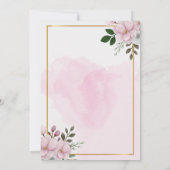 Elegant Floral Magnolia Arch Wedding Kaart (Achterkant)