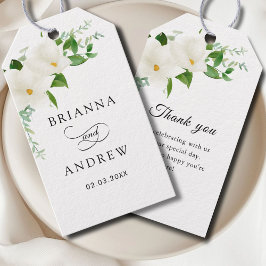 Elegant Floral Magnolia Wedding  Cadeaulabel