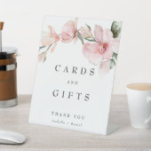 Elegant Floral Magnolia Wedding Cards and Gifts Pe Reclamebord Met Voetstuk (Insitu)