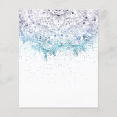 Elegant floral mandala en confetti afbeelding flyer (Achterkant)