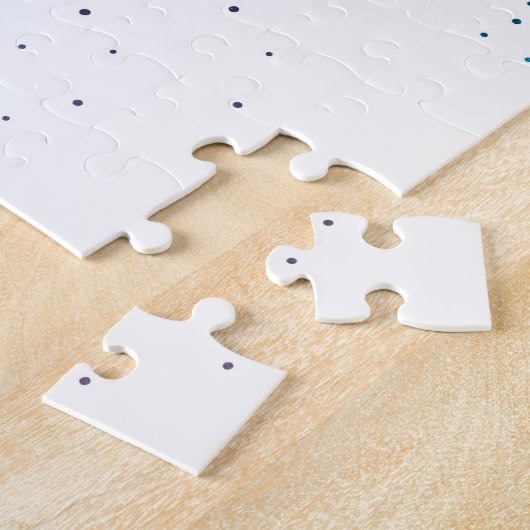 Elegant floral mandala en confetti afbeelding legpuzzel (Zijkant)