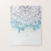 Elegant floral mandala en confetti afbeelding legpuzzel (Verticaal)