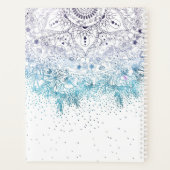 Elegant floral mandala en confetti afbeelding planner (Achterkant)