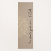 Elegant Floral Mandala - Je Creëer je eigen kalm Yogamat (Voorkant)