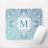Elegant Floral Mandala Monogram | Mousepad Muismat (Met muis)