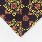 Elegant Floral Mandala patroon Fleece Deken (Hoek)