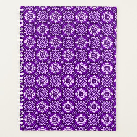 Elegant Floral Mandala patroon Planner (Voorkant)