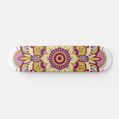 Elegant Floral Mandala Persoonlijk Skateboard (Horizontaal)
