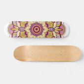 Elegant Floral Mandala Persoonlijk Skateboard (Horizontaal)