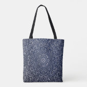 Elegant Floral Mandala Tote Bag (Achterkant)