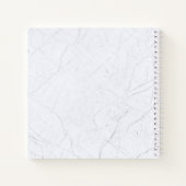 Elegant Floral Marble Chic Pastel Square Notitiebo Notitieboek (Achterkant)