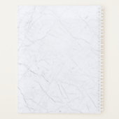 Elegant Floral Marble Chic Trendy Pastel Planner (Achterkant)