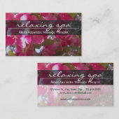 Elegant, Floral, Massage Spa Visitekaartje (Voorkant / Achterkant)