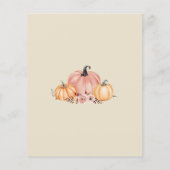 Elegant Floral Menu Kaart voor Evenementen (Achterkant)