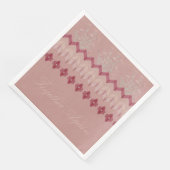 Elegant Floral met rooskleurig roze Servet (Hoek)