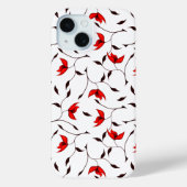 Elegant Floral Minimal Pattern Case-Mate iPhone Case (Achterkant)