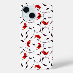 Elegant Floral Minimal Pattern iPhone 15 Case