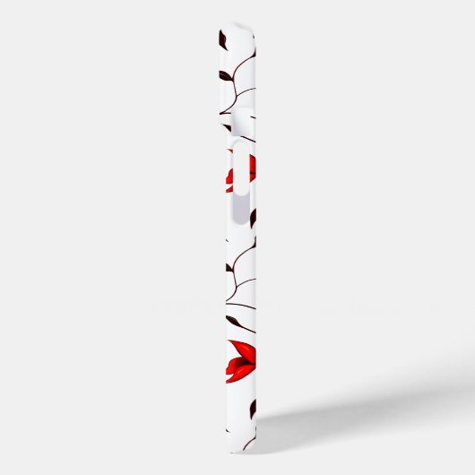 Elegant Floral Minimal Pattern Case-Mate iPhone Case (Achterkant / Links)