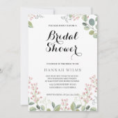 Elegant & Floral Minty Green Vrijgezellenfeest Kaart (Voorkant)