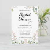 Elegant & Floral Minty Green Vrijgezellenfeest Kaart (Staand voorkant)