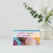 Elegant Floral Modern Business Kaart Visitekaartje (Staand voorkant)