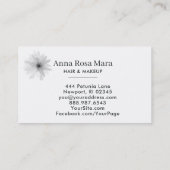 *~* Elegant Floral Moderne Waterverf Feminine Chic Visitekaartje (Achterkant)