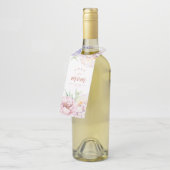 Elegant Floral Moederdag Bottle Hanger Label (Schuin)