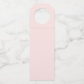 Elegant Floral Moederdag Bottle Hanger Label (Achterkant)