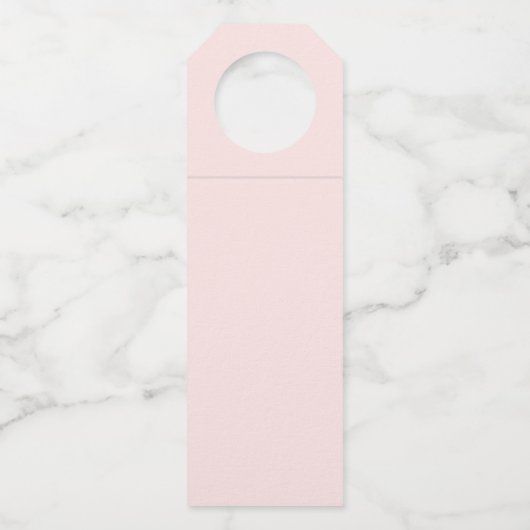 Elegant Floral Moederdag Bottle Hanger Label (Achterkant)