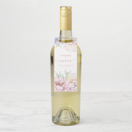 Elegant Floral Moederdag Bottle Hanger Label