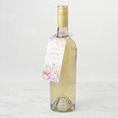Elegant Floral Moederdag Bottle Hanger Label (Schuin)