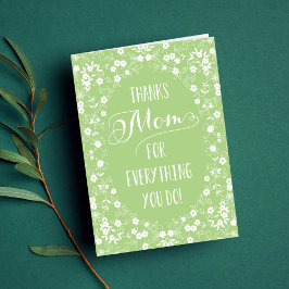 Elegant Floral Moederdag Card Kaart