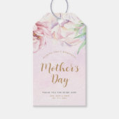 Elegant Floral Moederdag Gift Labels Cadeaulabel (Voorkant)