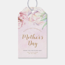 Elegant Floral Moederdag Gift Labels Cadeaulabel