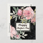 Elegant Floral Moederdag Inspirerend Bijbel Briefkaart (Voorkant / Achterkant)