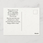 Elegant Floral Moederdag Inspirerend Bijbel Briefkaart (Achterkant)