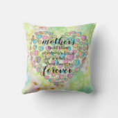 Elegant Floral Moederdag Pillow Kussen (Achterkant)