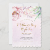 Elegant Floral Moederdag Uitnodiging (Voorkant)