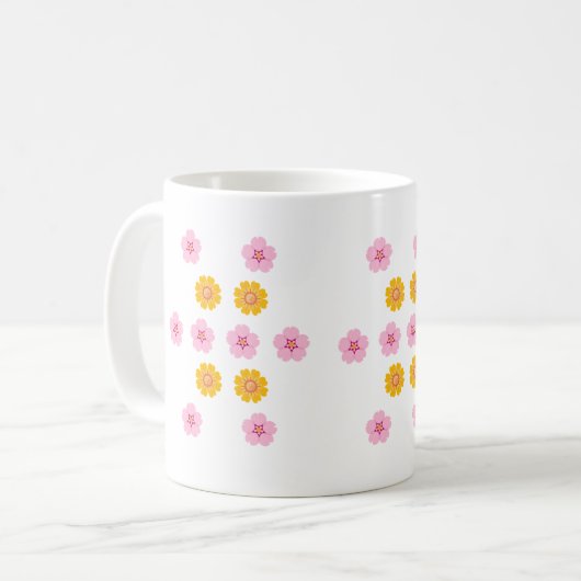 Elegant Floral Mok (Voorkant links)