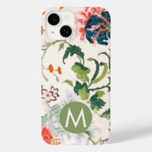 Elegant Floral Monogram Case-Mate iPhone 14 Hoesje