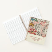 Elegant Floral Monogram Notitieboek (Binnen)