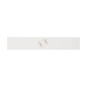 Elegant Floral Monogram Wedding Belly Band Uitnodigingen Wikkel (Vlak)