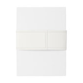 Elegant Floral Monogram Wedding Uitnodigingen Wikkel (Achterkant Voorbeeld)