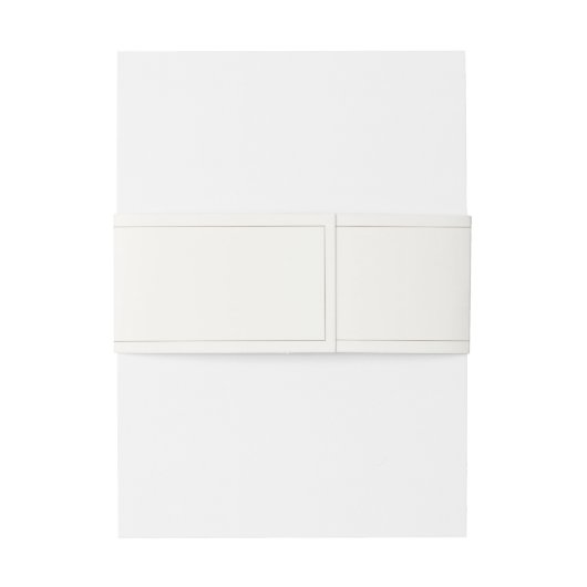 Elegant Floral Monogram Wedding Uitnodigingen Wikkel (Achterkant Voorbeeld)