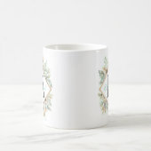 Elegant Floral Monogramed Coffee Mok (Center)