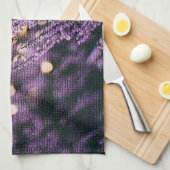 Elegant Floral Monogrammed Theedoek (Quarter Fold)