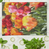 Elegant Floral Monogrammed Theedoek (Gevouwen)