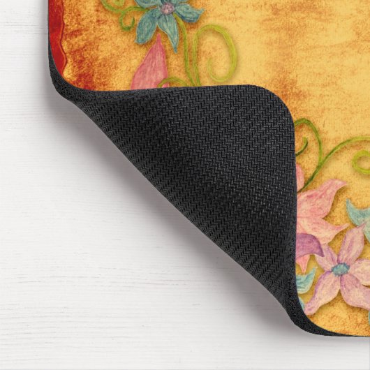 Elegant  Floral Mousepad Muismat (Hoek)